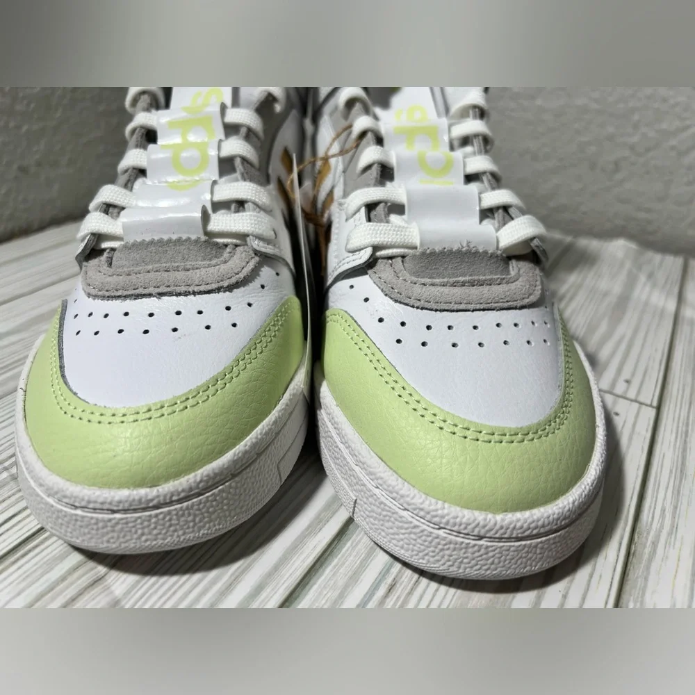 Adidas Drop Step XL Women’s high top‎ shoes sneakers White Lime size 4.5 GZ1582
